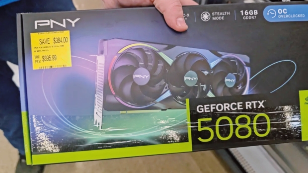 GeForce RTX 5070 and RTX 5080 GPUs sold for below-MSRP prices at Walmart