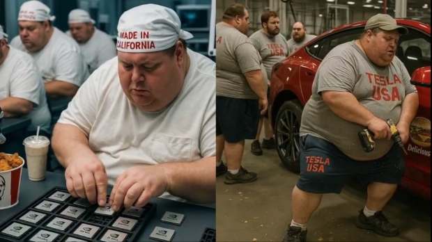 China releases another video mocking fat Americans, names NVIDIA, Tesla, Apple 32132