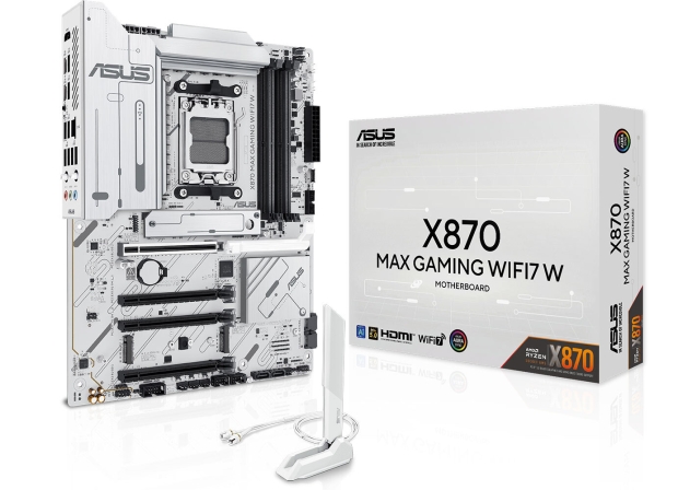 ASUS launches new 'MAX' series budget motherboard: X870 MAX Gaming WiFi 7 in black, and white