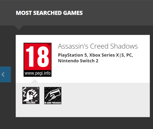 Assassin's Creed Shadows rated for Nintendo Switch 2 2