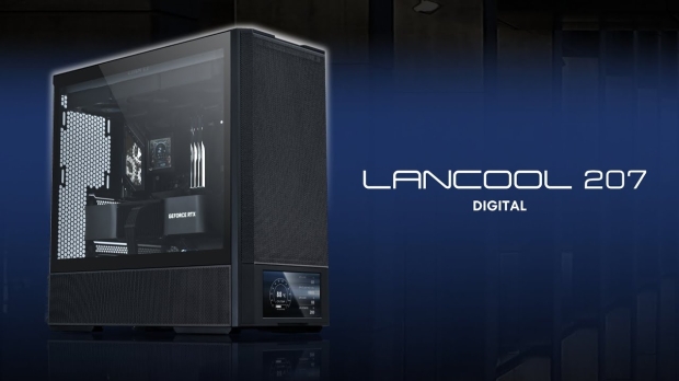 Lian Li's new LANCOOL 207 Digital chassis includes a 6-inch LCD second screen