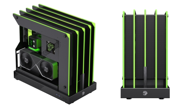 The new GAMEMAX BLADE CONCEPT case sports a unique open-frame design, image credit: GAMEMAX.