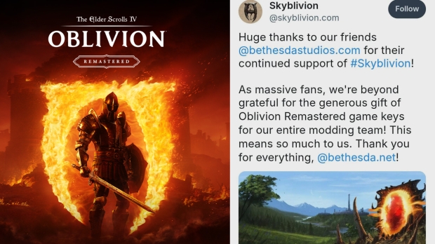 Bethesda gifts Oblivion Remastered keys to the Skyblivion team, mod won't be shut down 1