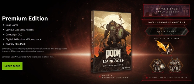 NVIDIA giving away DOOM: The Dark Ages for FREE with select GeForce RTX 50 series GPU purchase 24