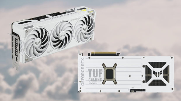 The new ASUS TUF Gaming GeForce RTX 5070 Ti White OC Edition.