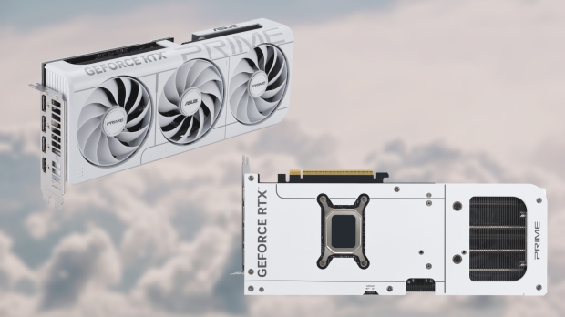 The new ASUS PRIME GeForce RTX 5070 White OC Edition.