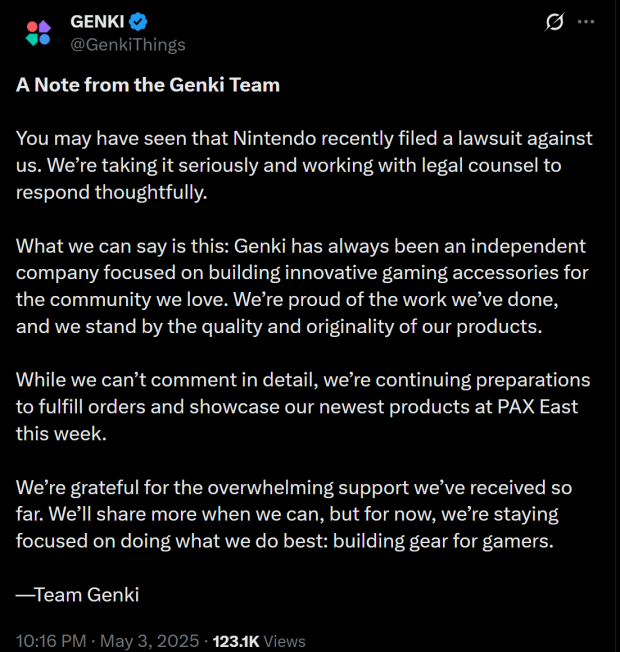 Nintendo sues Genki for Switch 2 mockup, proposes 5 counts of wrongdoing, seeks Genki's profits 44