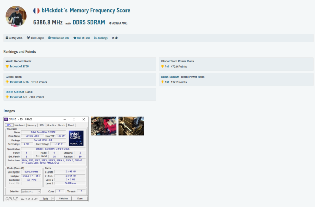 G.SKILL Trident Z5 DDR5 RAM acheives new OC world record: 12774 MT/s on Intel Z890 platform 61