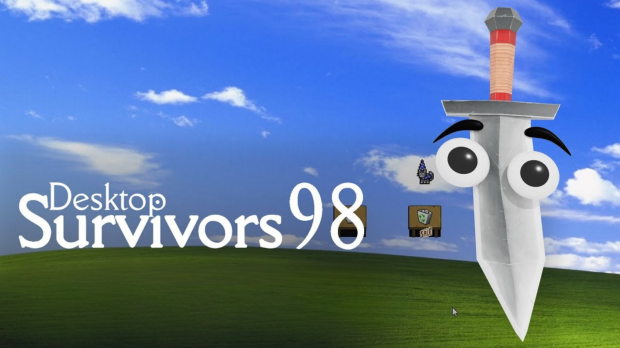 Desktop Survivors 98: the 2D roguelite dungeon crawler set in an old Windows desktop
