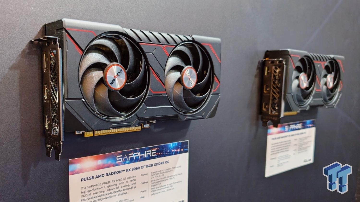 Sapphire's full Radeon RX 9060 XT line-up - from Pulse 8GB