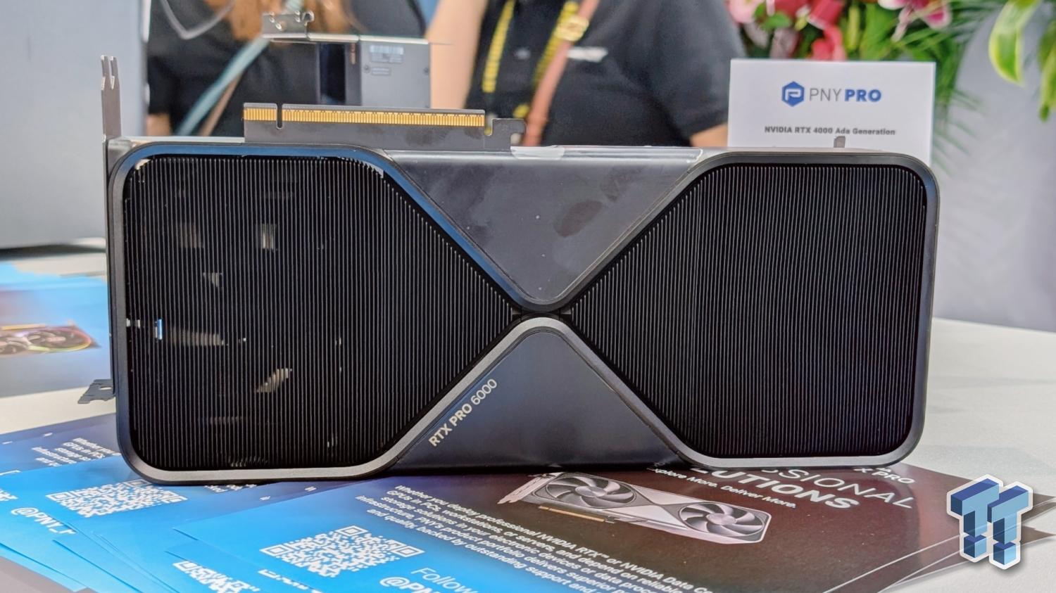 PNY showed us the new RTX PRO 6000 96GB GPU, and it's still somehow a ...
