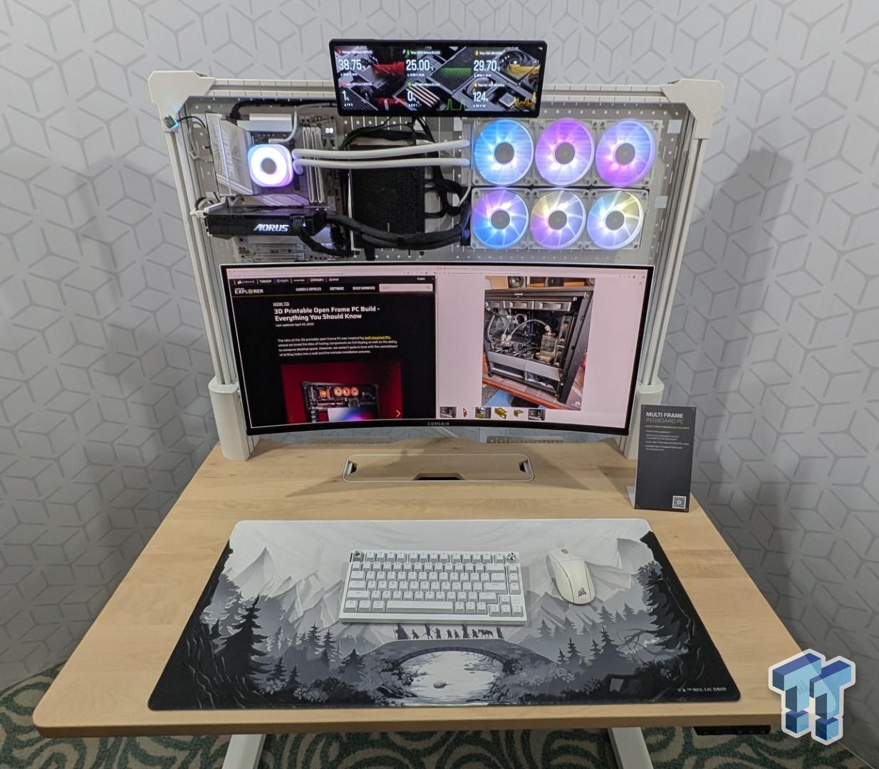 Custom Pc Frame Corsair's Multi Frame Pegboard PC is a showpiece system, supports 3D ...