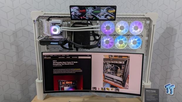 Corsair's Multi Frame Pegboard PC is a showpiece system, supports 3D-printed component mounts 13