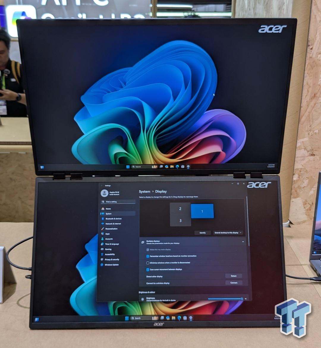Acer unveils twin-panel portable monitor at Computex 2025