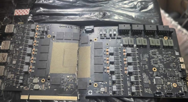 NVIDIA's prototype GeForce RTX 5090 leaked: rocks a crazy 4 x 16-pin power connector setup