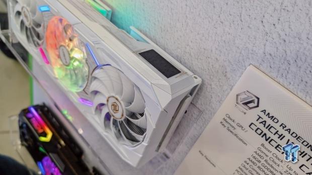 ASRock's new 'concept' Radeon RX 9070 XT Taichi White includes an LCD 2