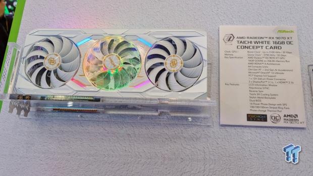 ASRock's new 'concept' Radeon RX 9070 XT Taichi White includes an LCD