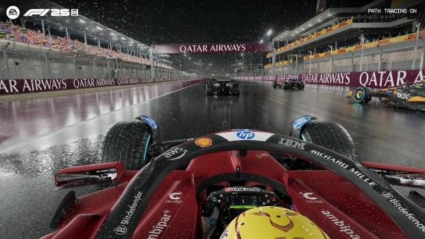 F1 25 has added a Path Tracing mode that delivers stunning photorealistic lighting.