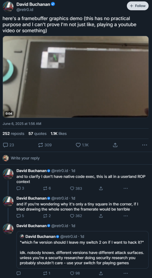 Nintendo Switch 2 exploit discovered that may lead to emulation 6516