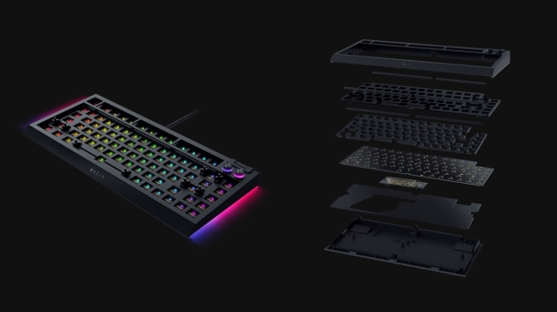 Razer offers its first barebones keyboard for the DIY market with the BlackWidow V4 75% 3