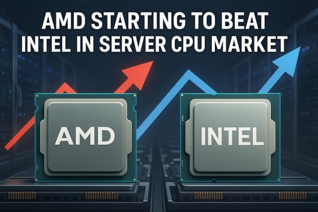 AMD has close to 40% of the server market, should match (and possibly surpass) Intel by 2026