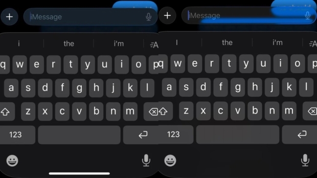 Reduce Transparency (Left = Off - Right = On)
