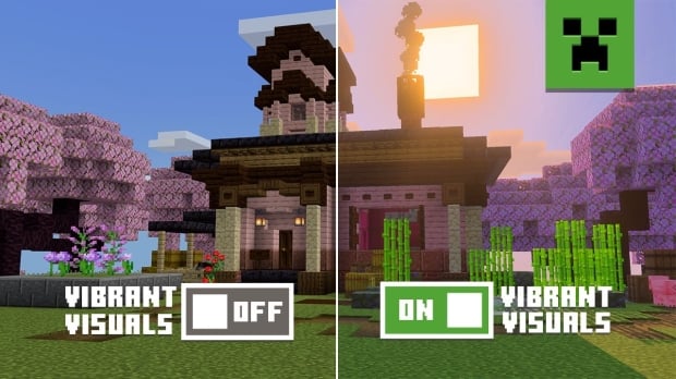Minecraft's biggest graphical update officially unveiled along with release date