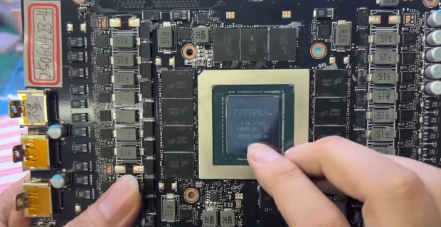 Scammers are now laser-engraving GA102 GPUs onto fake RTX 4090 cards, sold for $1400 each