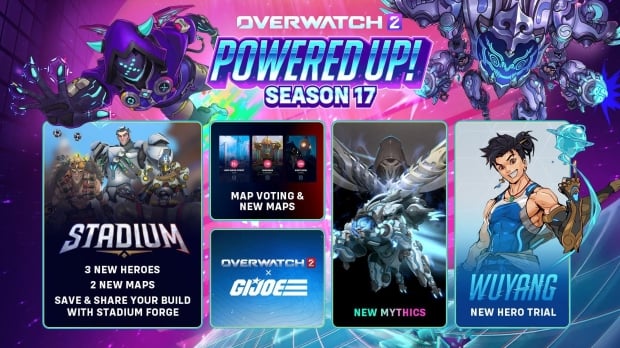 Overwatch 2 Season 17 has a wicked 80s throwback aesthetic, will add map voting, new maps, more