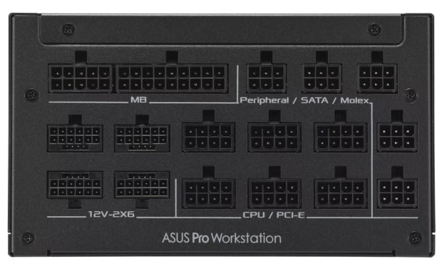 ASUS's new 3000W workstation PSU supports 4 x RTX 5090s, dual 12V-2x6 gold-plated connectors