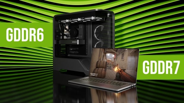 NVIDIA explains why the laptop RTX 5050 has GDDR7 and the desktop variant has GDDR6 memory