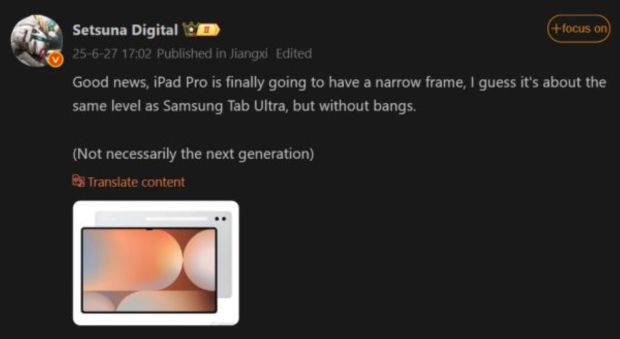 Apple's next-gen iPad Pro should feature ultra-thin bezels, notch is being eliminated 806