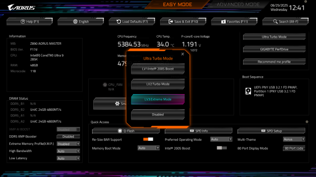 GIGABYTE Ultra Turbo Mode for Z890 boards: up to 35% more gaming perf on Core Ultra 2 CPUs 909