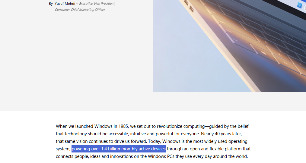 Windows 1000000 Computer Did Windows just lose 400 million users? Microsoft caught red-handed ...