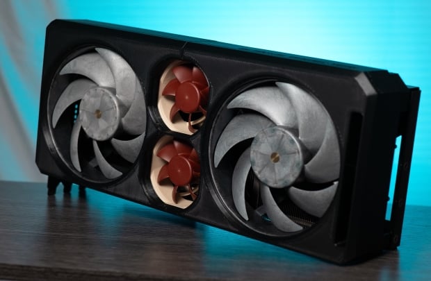 Modders create quieter RTX 5090, 5080 cards with 3D printed shrouds and Noctua, Phanteks fans