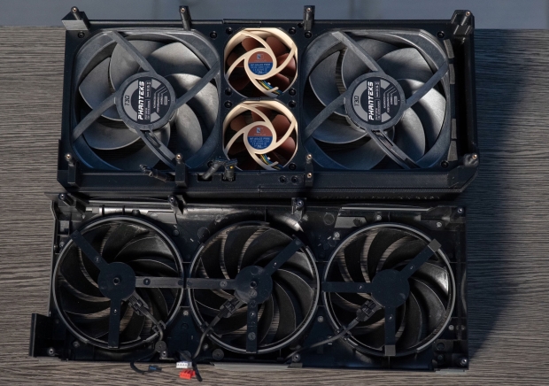 Modders create quieter RTX 5090, 5080 cards with 3D printed shrouds and Noctua, Phanteks fans 86