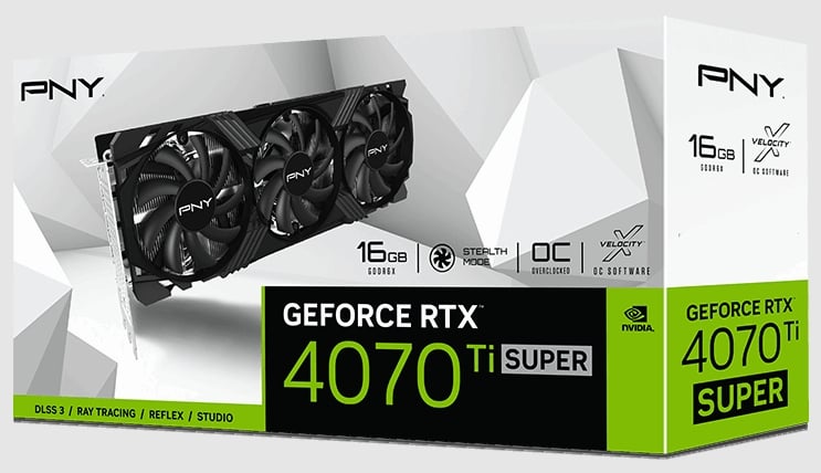 最安値！PNY GeForce RTX 4070Ti Super 16GB PNY GeForce RTX™ 4070 Ti SUPER 16GB VERTO™ Overclocked