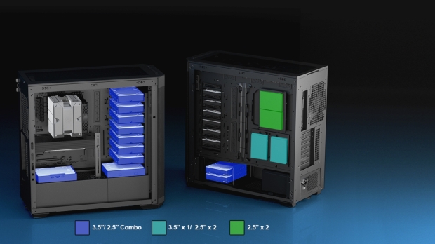 SilverStone's new Seta H2 full-tower case supports up to 15 HDDs.