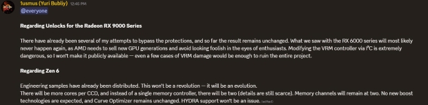 AMD's next-gen Zen 6 CPU samples are in the wild, more CPU cores, new 'dual' IMC design teased 73