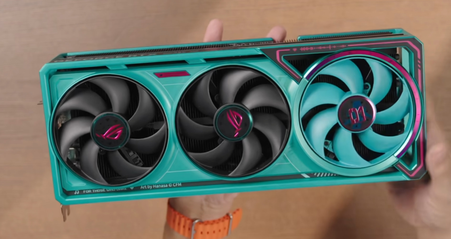 ASUS reveals new ROG Astral RTX 5080 'Hatsune Miku' GPU with its