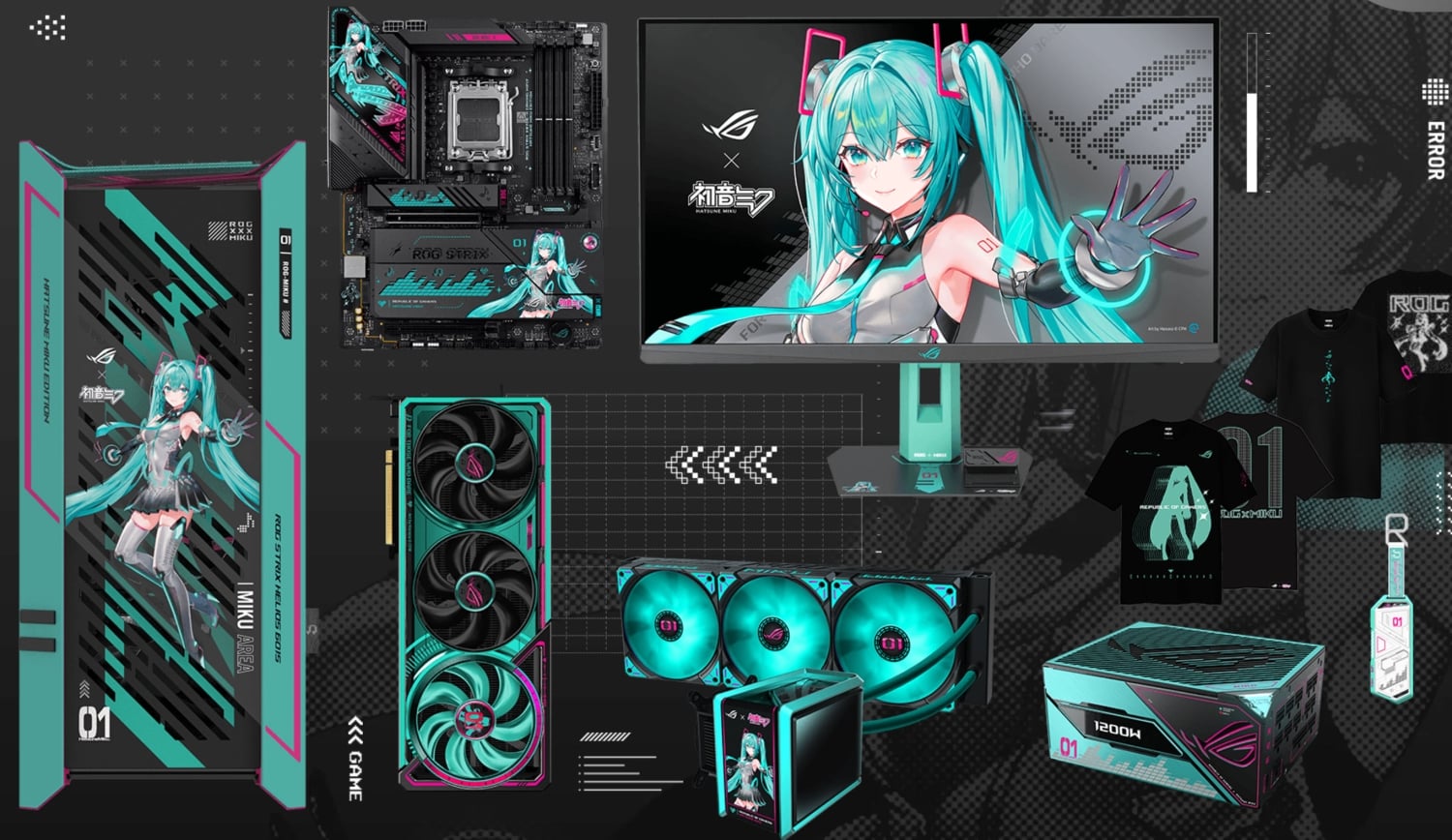 ASUS reveals new ROG Astral RTX 5080 'Hatsune Miku' GPU with its