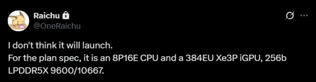 Intel's new Nova Lake-AX CPUs rumored with 48 Xe3 GPU cores, ready to battle Strix Halo APUs 707