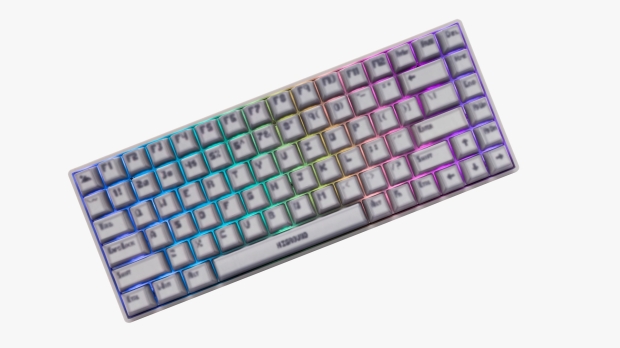 This isn't a low-resolution image of the new Higround Basecamp 75+ keyboard; its keycaps are intentionally blurry, image credit: Higround.