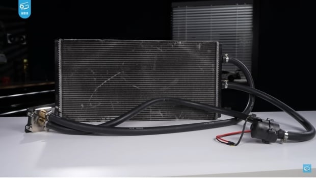 AMD's new Threadripper 9995WX overclocked using BMW M4 radiator, Toyota Highlander radiator fan