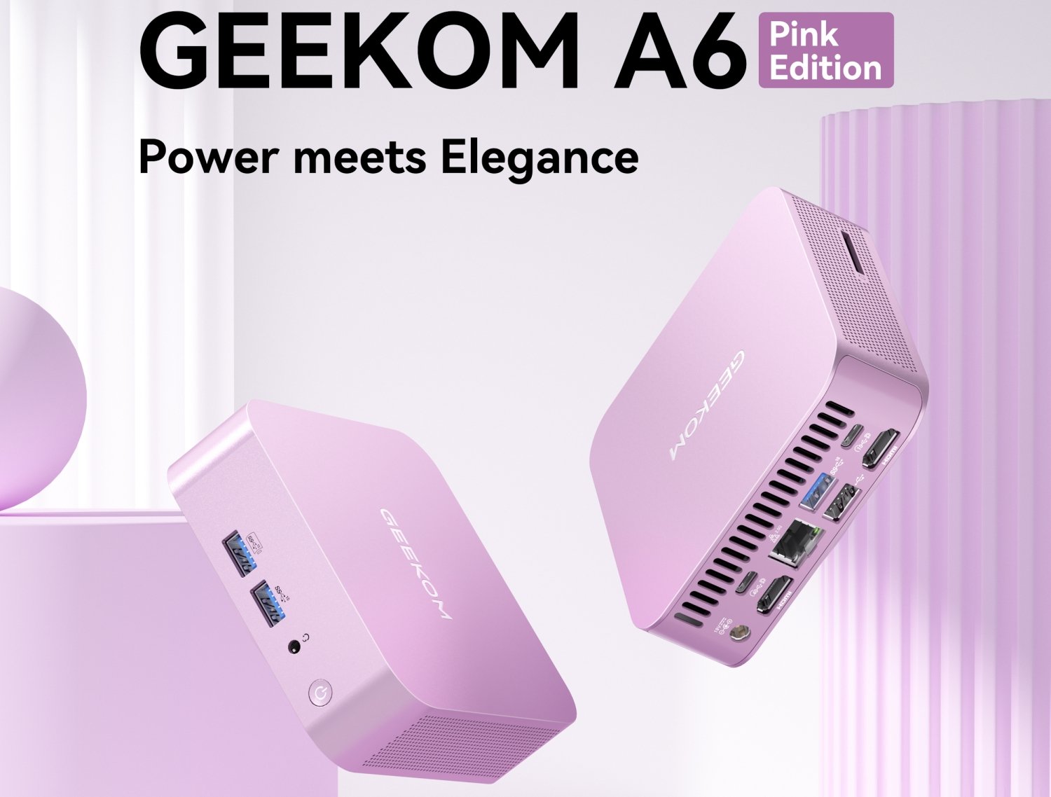 Save big on the GEEKOM A6 Pink Edition Mini PC with AMD's