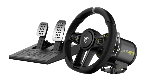 Turtle Beach VelocityOne Race KD3 racing wheel and pedals, image credit: Turtle Beach.