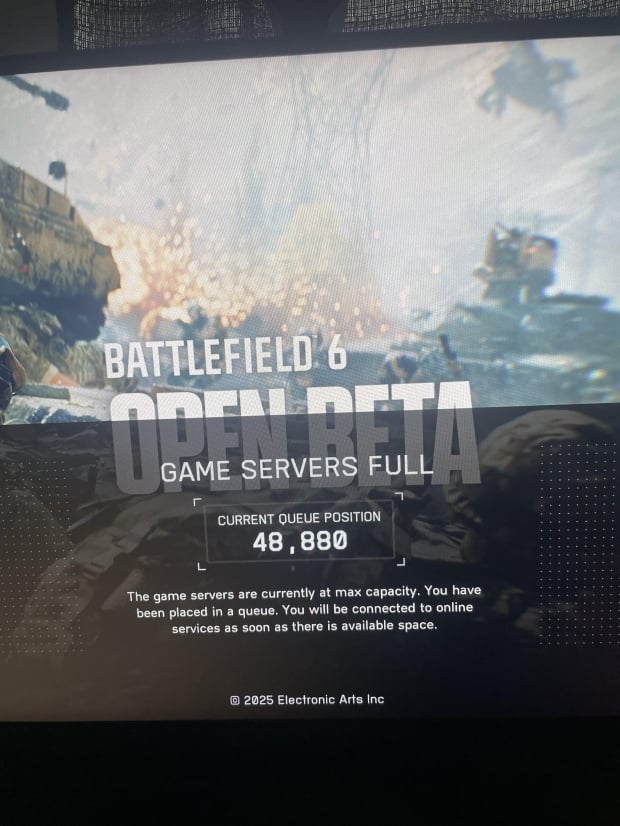 Battlefield 6 beta servers are already full: 48,000+ players queued early and it's not out yet