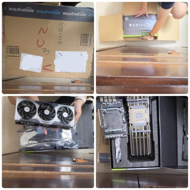 Redditor orders MSI RTX 5090 VENTUS 3X from Amazon, notices GPU + GDDR7 chips are missing 43