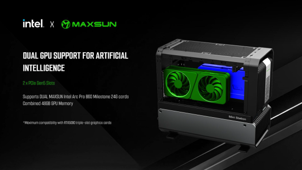 MaxSun's tweaked ARL-HX Micro Station: Intel Core Ultra 9 275HX + dual Arc PRO B60 24GB GPUs 71