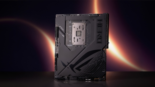 ASUS's new ROG Crosshair X870E Hero BTF motherboard even puts GPU power on the reverse side, image credit: ASUS.